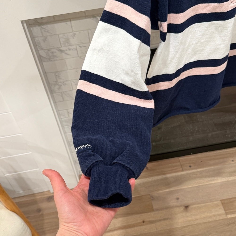 Barbarian vintage rugby wear Navy pink and White Shirt - Picture 3 of 8